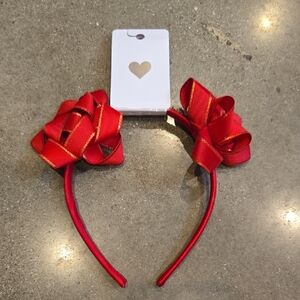 * NEW Holiday Red Ribbon Headband From The Children's Place